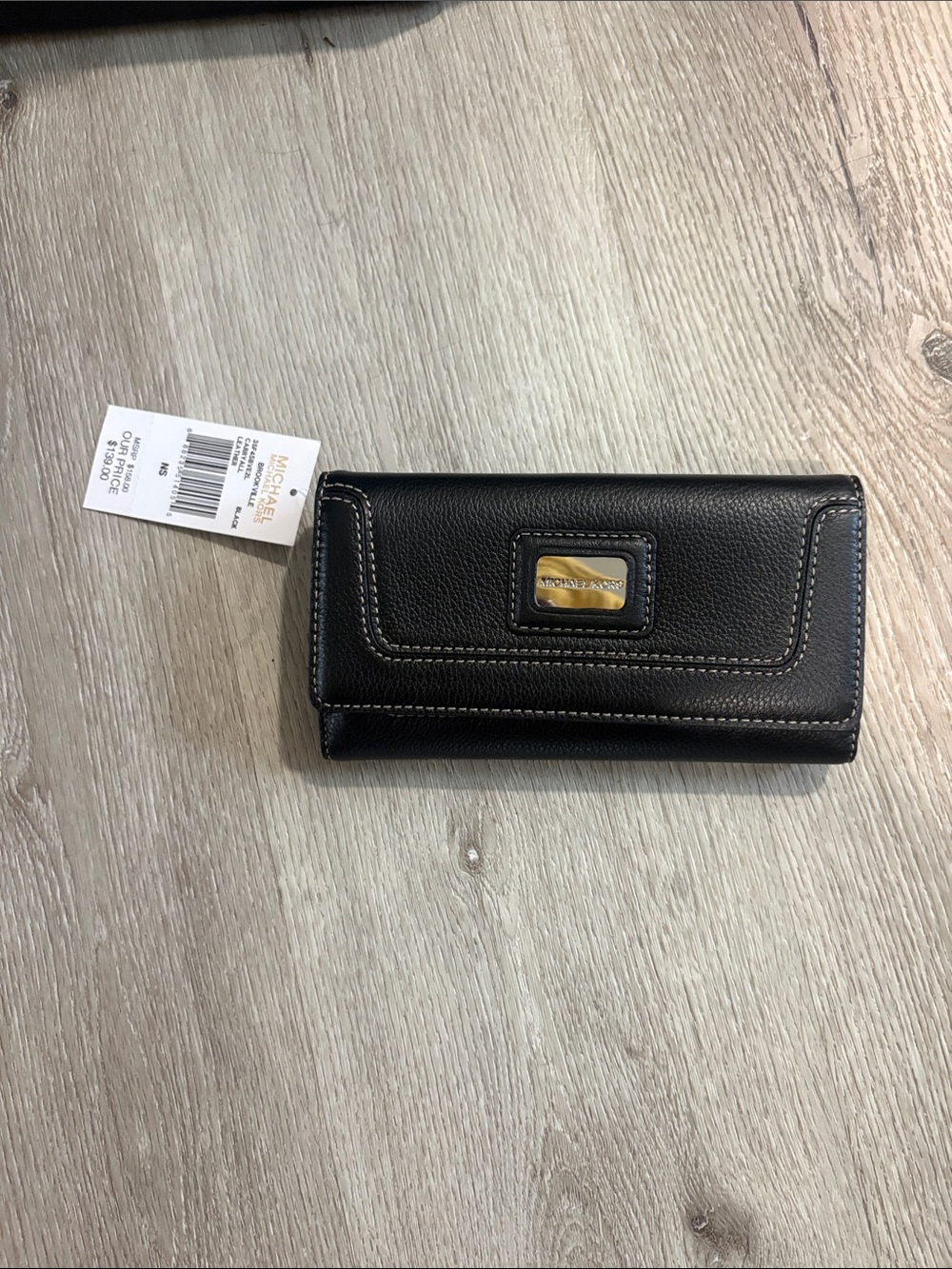 Michael Kors Black Leather Wallet NWT